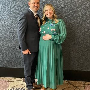 ASOS Maternity Green Floral Dress